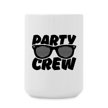 party crew - Große Tasse 440 ml - Weiß - Vorne