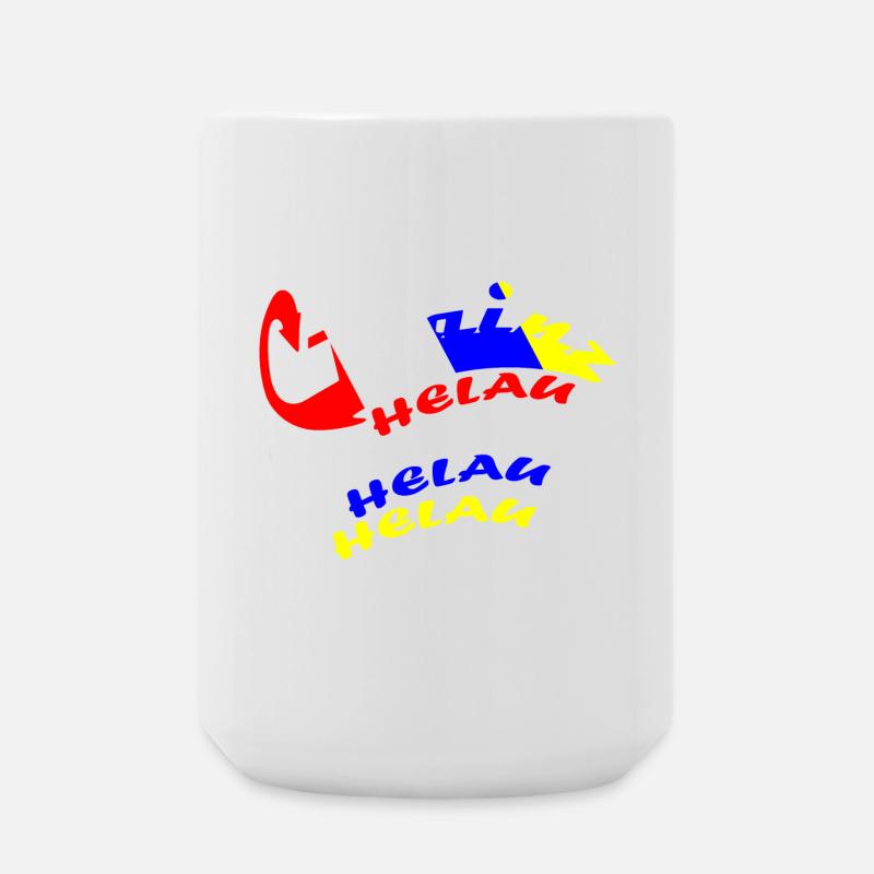 Helau Carnival Design - Large Mug 440 ml - white