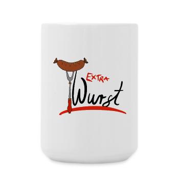 Extra Wurst Barbecue Humor - Große Tasse 440 ml - Weiß - Vorne