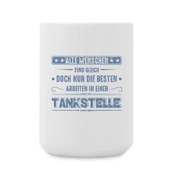 Tankstelle Tankstellenwart - Große Tasse 440 ml - Weiß - Vorne