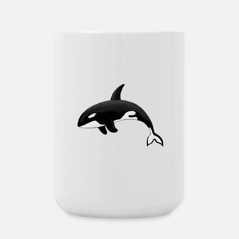 Orca Killerwal Schwertwal Orka - Große Tasse 440 ml - Weiß
