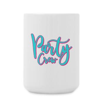 Partycrew / Party Crew - Große Tasse 440 ml - Weiß - Vorne