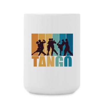 Tango Dancer Dance Vintage Retro Gift - Large Mug 440 ml - white - Front