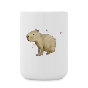 Capybara - Große Tasse 440 ml - Weiß - Vorne
