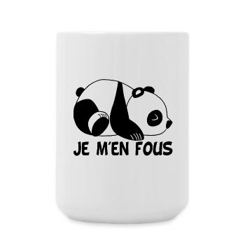 Je m'en fous - Grande tasse 440 ml - blanc - Devant