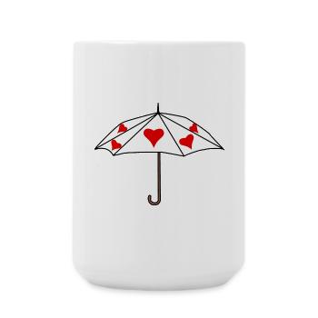 Umbrella Umbrellas Umbrellas Umbrella Weather - Large Mug 440 ml - white - Front