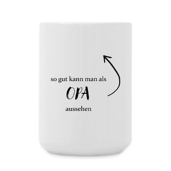 Vatertag Opa - So gut kann man als Opa aussehen - Große Tasse 440 ml - Weiß - Vorne