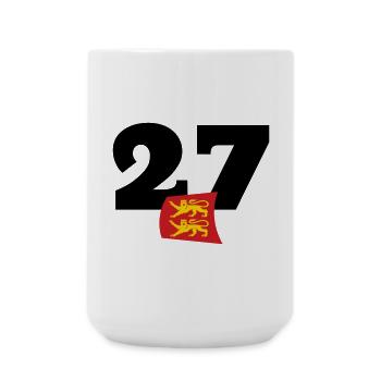 Normandie - Eure - 27 - Grande tasse 440 ml - blanc - Devant