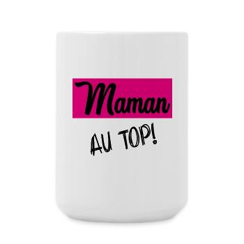 MAMAN. MAMIE. FÊTE DES MÈRES - Grande tasse 440 ml - blanc - Devant