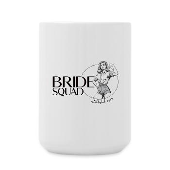 Bride squad - Bachelorette Junggesellinnen Party - Große Tasse 440 ml - Weiß - Vorne