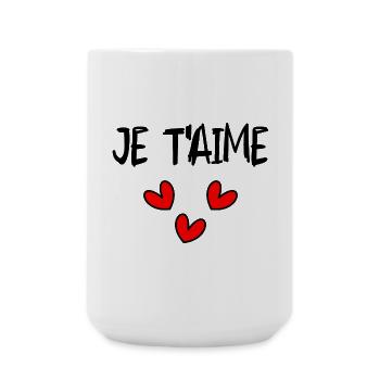 HAPPY FATHER'S DAY. DAD. FATHER'S DAY. FATHER - Large Mug 440 ml - white - Front