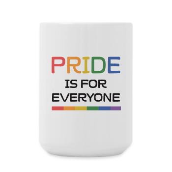 LGBTQ Pride Month - Pride is For Everyone - Large Mug 440 ml - white - Front