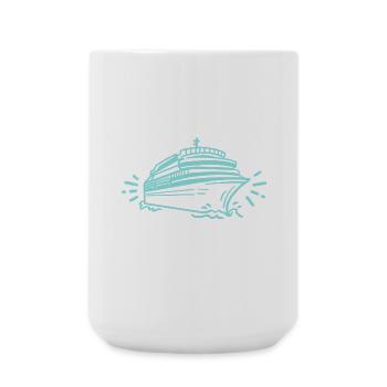 Kreuzfahrtschiff Kreuzfahrt - Große Tasse 440 ml - Weiß - Vorne
