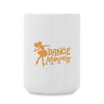 Ballett Tanzen Ballerina - Große Tasse 440 ml - Weiß - Vorne