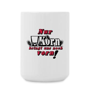 Only corn brings us ... (24) - Large Mug 440 ml - white - Front