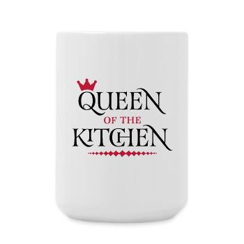 Queen of the Kitchen - Große Tasse 440 ml - Weiß - Vorne