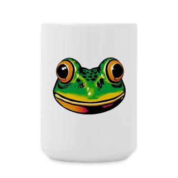 Frosch - Große Tasse 440 ml - Weiß - Vorne
