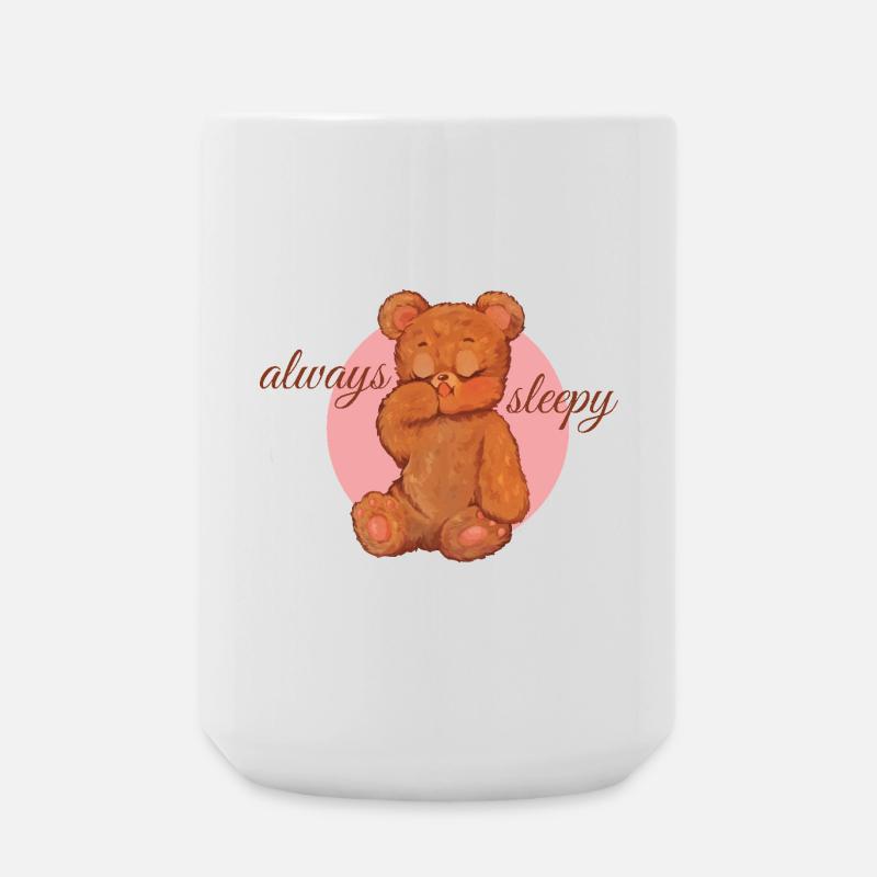 Always Sleepy Bärchen - Große Tasse 440 ml - Weiß
