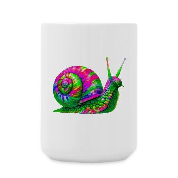 Schnecke - Große Tasse 440 ml - Weiß - Vorne