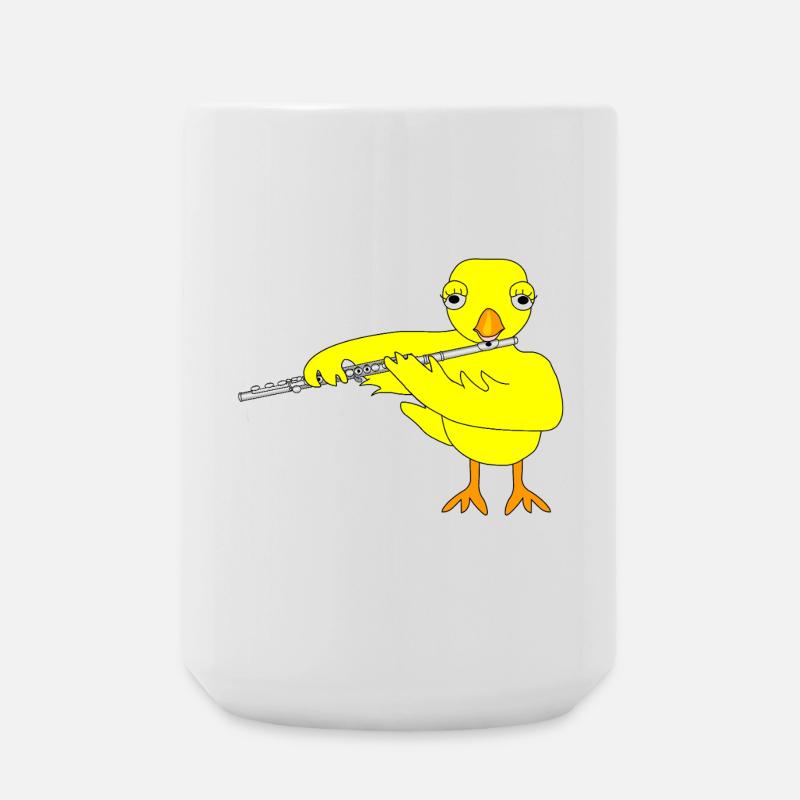 Flöte Küken - Große Tasse 440 ml - Weiß