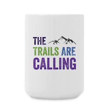 Les sentiers vous appellent - Grande tasse 440 ml - blanc - Devant