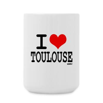 i love toulouse - I love toulouse - Large Mug 440 ml - white - Front