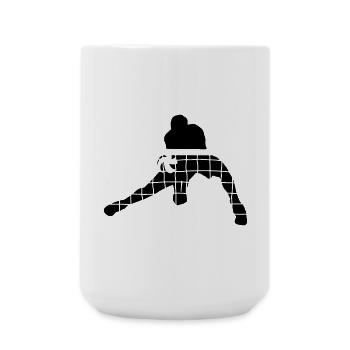 Volleyball - Große Tasse 440 ml - Weiß - Vorne