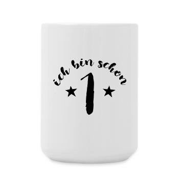 Ich bin schon 1 - T-Shirt - Große Tasse 440 ml - Weiß - Vorne