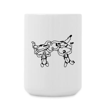 Skydiving - Große Tasse 440 ml - Weiß - Vorne