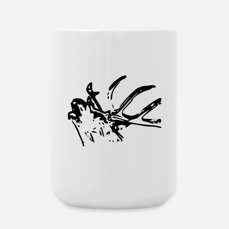 hirsch - Große Tasse 440 ml - Weiß