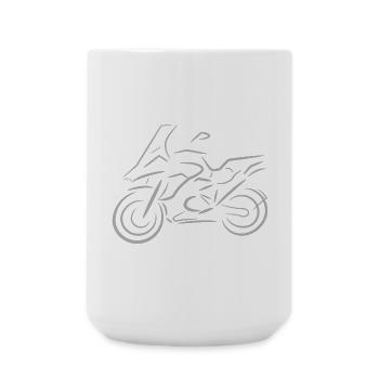 Motorcycle rider, bike, biker, 1200 - Large Mug 440 ml - white - Front