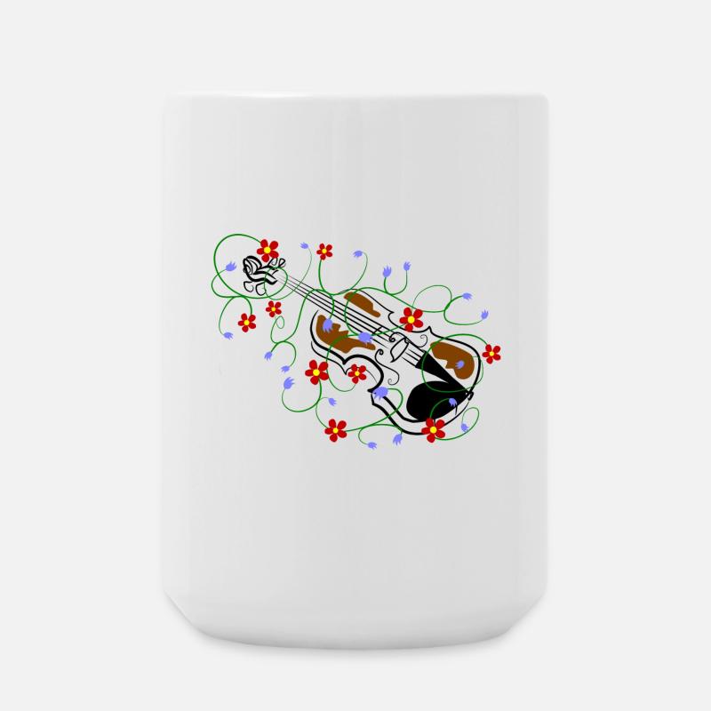 violon - Grande tasse 440 ml - blanc