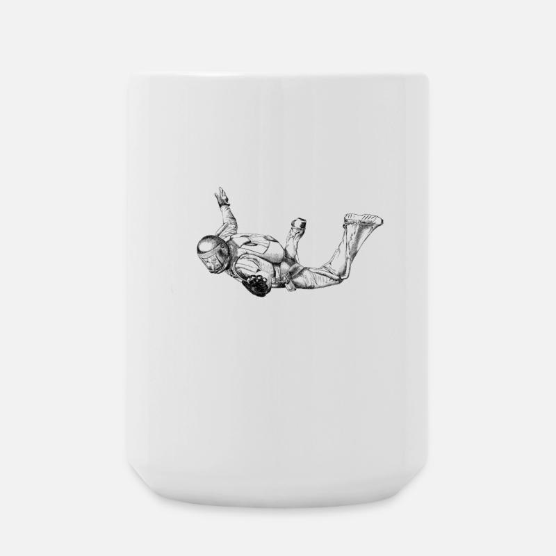 Skydiver - Large Mug 440 ml - white