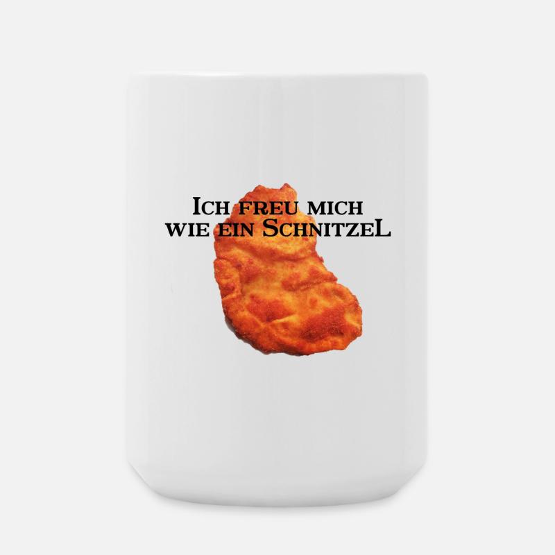 I'm looking forward to a schnitzel - Large Mug 440 ml - white