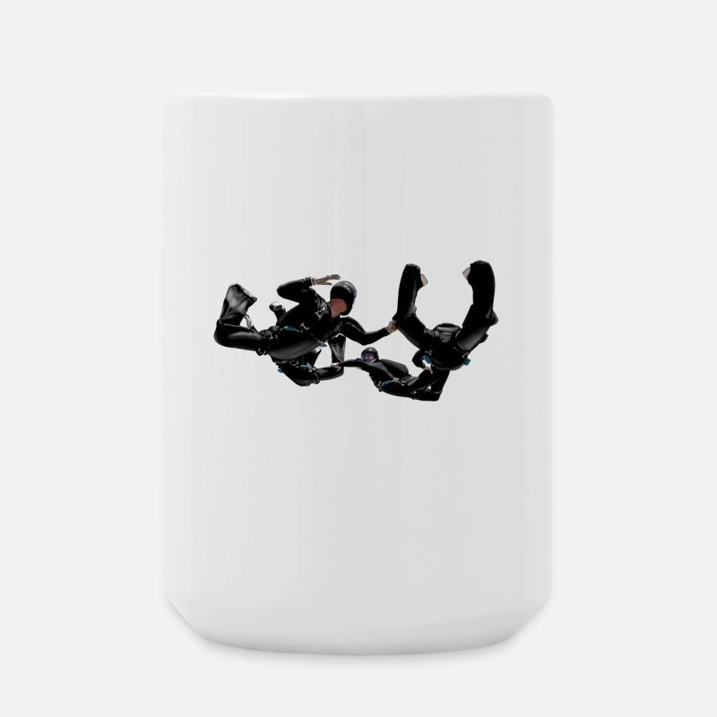 Skydivers - Große Tasse 440 ml - Weiß