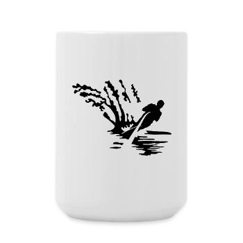 water ski - Large Mug 440 ml - white - Front
