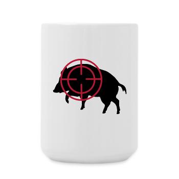 boar - Large Mug 440 ml - white - Front
