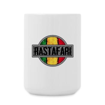 Design de drapeau rasta pour le streetwear - Grande tasse 440 ml - blanc - Devant