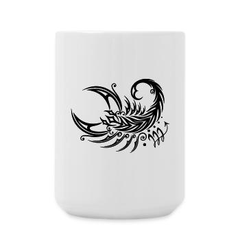Astrological zodiac, scorpion - Large Mug 440 ml - white - Front