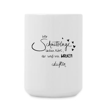 Schmetterlinge - Große Tasse 440 ml - Weiß - Vorne