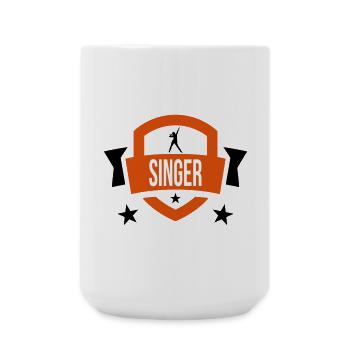Chanteur - Chanter 🎤 - Grande tasse 440 ml - blanc - Devant