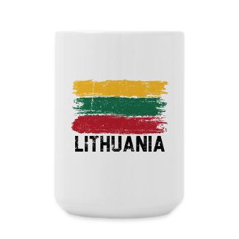 Coups de pinceau tricolores vibrants - Grande tasse 440 ml - blanc - Devant