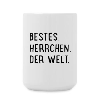 bestes herrchen der welt - Große Tasse 440 ml - Weiß - Vorne