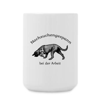 Nachsuchengespann - Große Tasse 440 ml - Weiß - Vorne