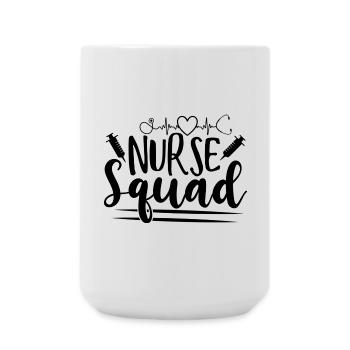 Nurse Squad Nursing Team Saying - Large Mug 440 ml - white - Front