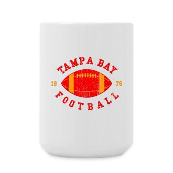 Tampa Bay Football Emblem 75 - Große Tasse 440 ml - Weiß - Vorne
