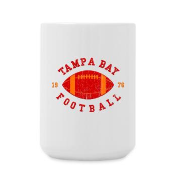 Tampa Bay Football Vintage - Große Tasse 440 ml - Weiß - Vorne