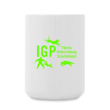 IGP Hundesport - Green - Große Tasse 440 ml - Weiß - Vorne