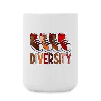 Diversity Sneakers - Sport - Large Mug 440 ml - white - Front