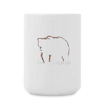 Bear - Large Mug 440 ml - white - Front